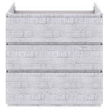 Fresca FCB31-123612RWH-FC Fresca Formosa 59" Floor Standing Single Sink Modern Bathroom Cabinet in Rustic White