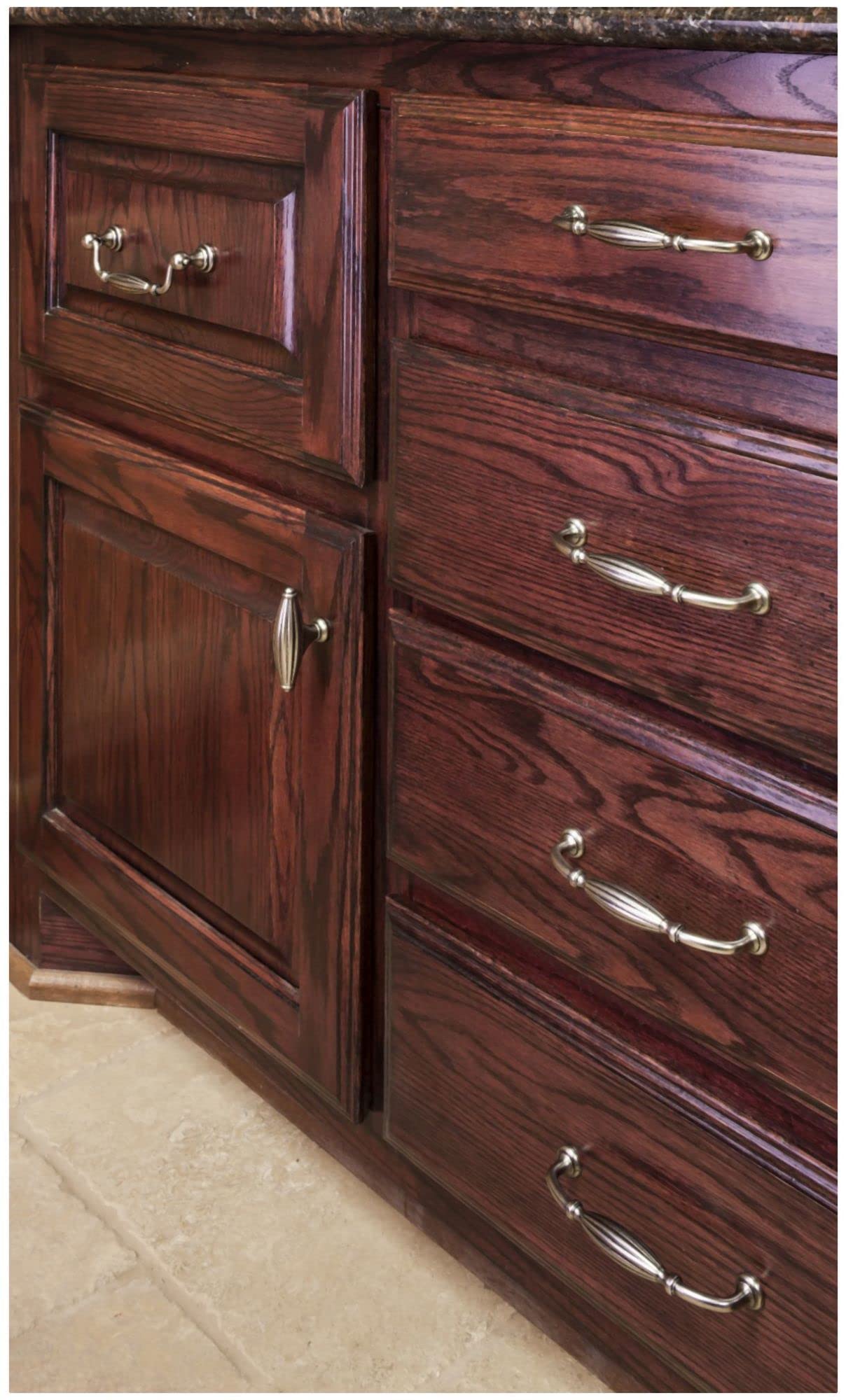 Jeffrey Alexander 718-128DBAC 128 mm Center-to-Center Brushed Oil Rubbed Bronze Glenmore Cabinet Drop Pull