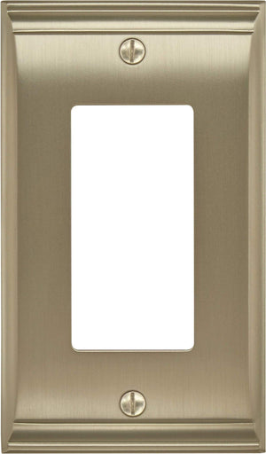 Amerock Wall Plate Golden Champagne 1 Rocker Switch Plate Cover Candler 1 Pack Decora Wall Plate Light Switch Cover