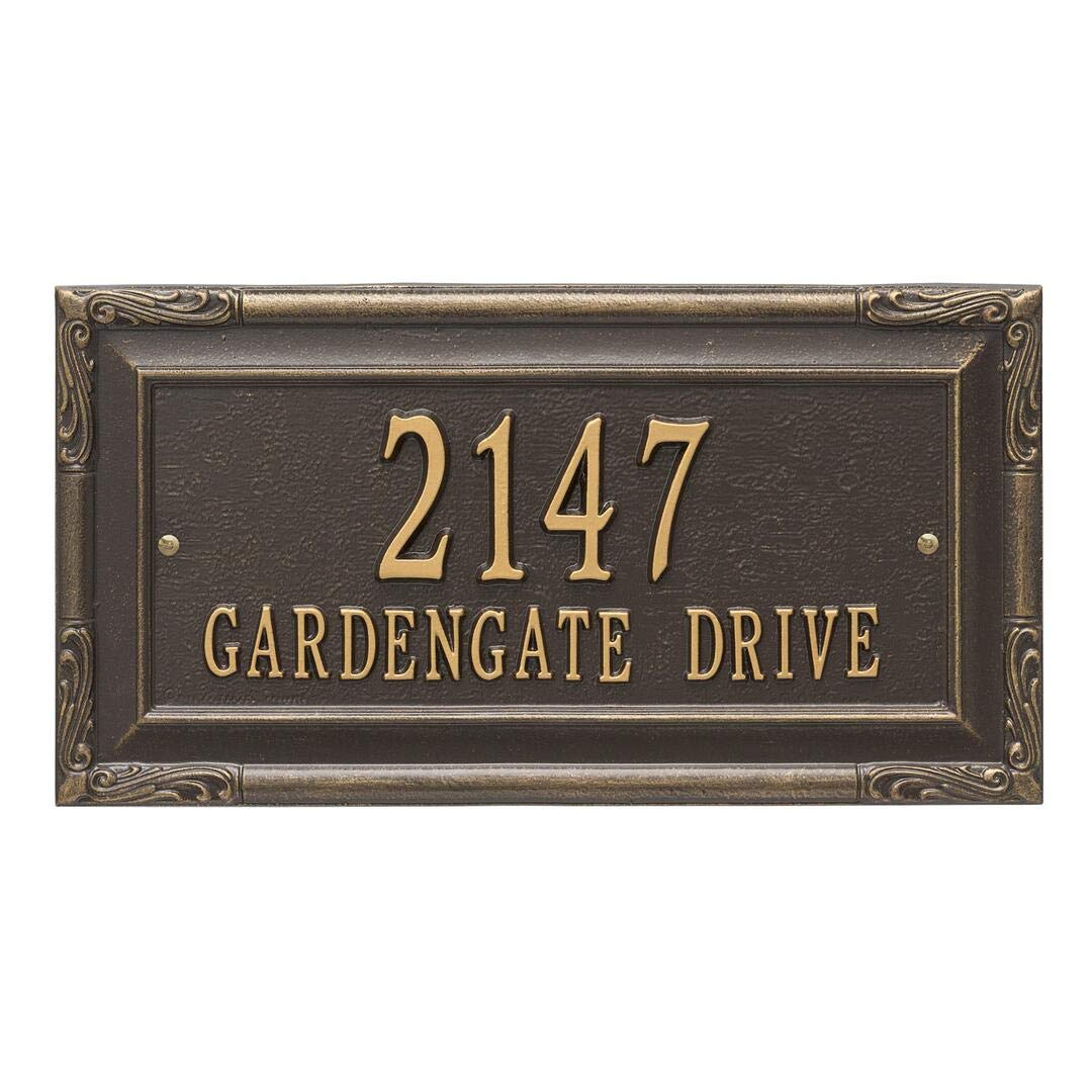 Whitehall 3287OG - Personalized Gardengate Plaque - Grande - Wall - 2 line