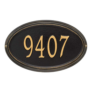 Whitehall 1298BG - Personalized Concord Oval Plaque - Standard -Wall - 1 Line