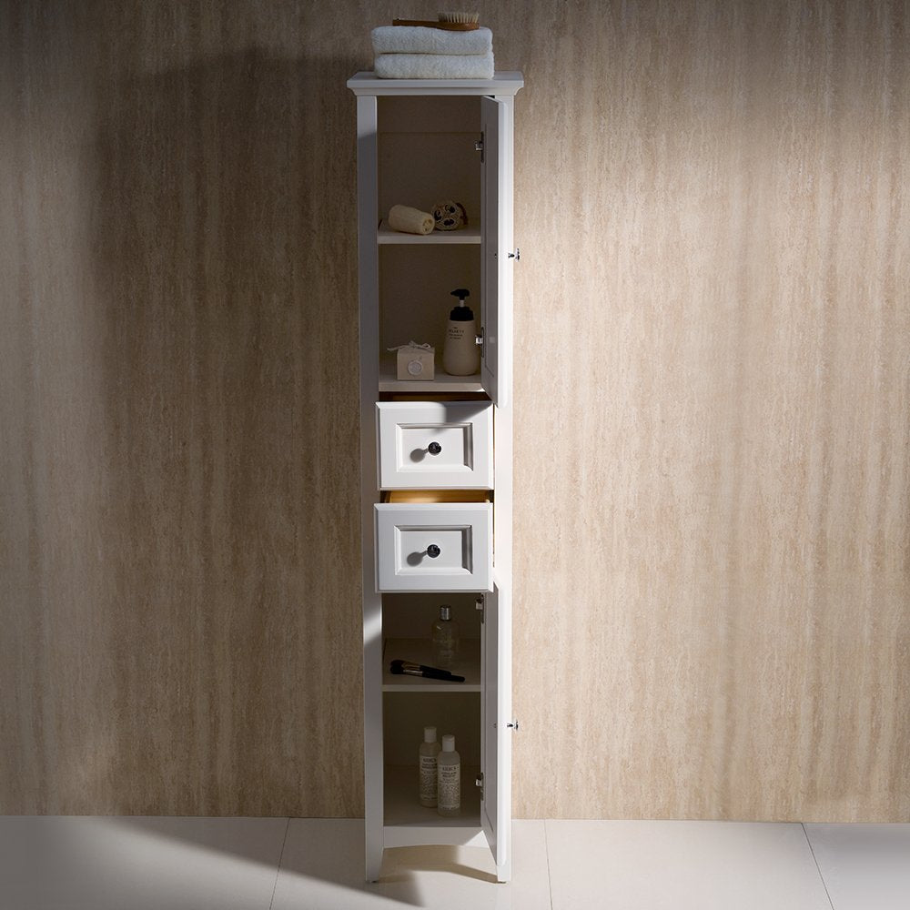 Fresca FST2060AW Fresca Oxford Antique White Tall Bathroom Linen Cabinet
