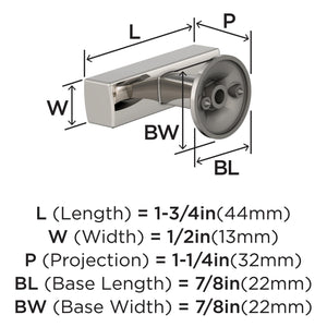 Amerock BP37100PN Everett Knob, Polished Nickel