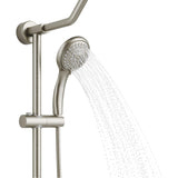 PULSE ShowerSpas 1011-III-BN Kauai III Shower System with 8" Rain Showerhead, 5-Function Hand Shower, Adjustable Slide Bar and Soap Dish, Brushed Nickel Finish