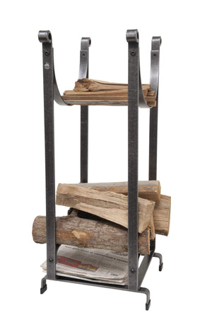Enclume LR2N HS Sling Log Rack w/Newspaper Holder HS