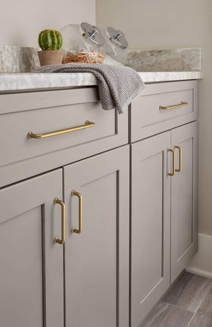 Amerock Cabinet Pull Champagne Bronze 3-3/4 inch (96 mm) Center-to-Center Factor 1 Pack Drawer Pull Cabinet Handle Cabinet Hardware