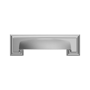 Amerock Cabinet Cup Pull Polished Chrome 3 inch & 3-3/4 inch (76mm & 96 mm) Center-to-Center Appoint 1 Pack Drawer Pull Cabinet Handle Cabinet Hardware