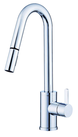 Gerber D457230 Chrome Amalfi Single Handle Pull-down Kitchen Faucet