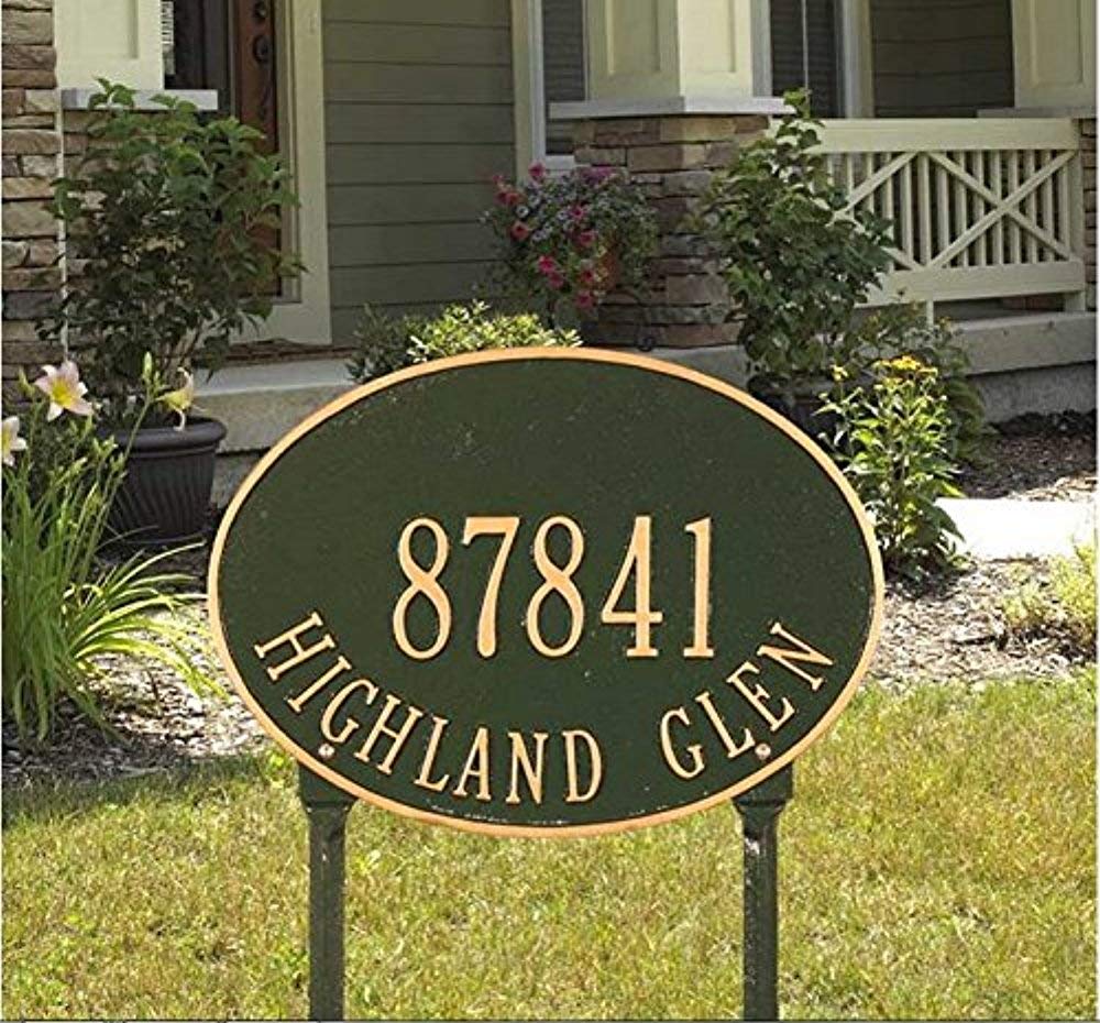Whitehall 2925GG - Hawthorne Oval - Standard Lawn - Two Line