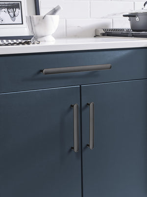 Amerock Cabinet Pull Matte Black 5-1/16 inch (128 mm) Center to Center Concentric 1 Pack Drawer Pull Drawer Handle Cabinet Hardware