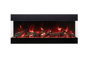 Amantii TRV-85-BESPOKE Tru View Bespoke - 85" Indoor / Outdoor 3 Sided Electric Fireplace Featuring a 20" Height, WiFi Compatibility, Bluetooth Connectivity, Multi Function Remote, and a Selection of Media Options