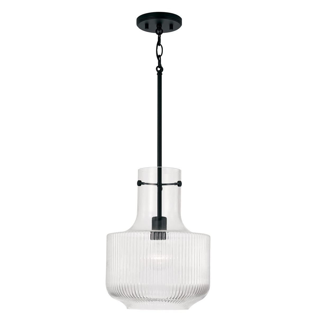 Capital Lighting 345111MB Nyla 1 Light Pendant Matte Black