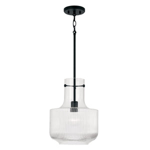 Capital Lighting 345111MB Nyla 1 Light Pendant Matte Black