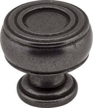 Jeffrey Alexander 127DBAC 1-3/16" Diameter Brushed Oil Rubbed Bronze Barrel Bremen 2 Cabinet Knob