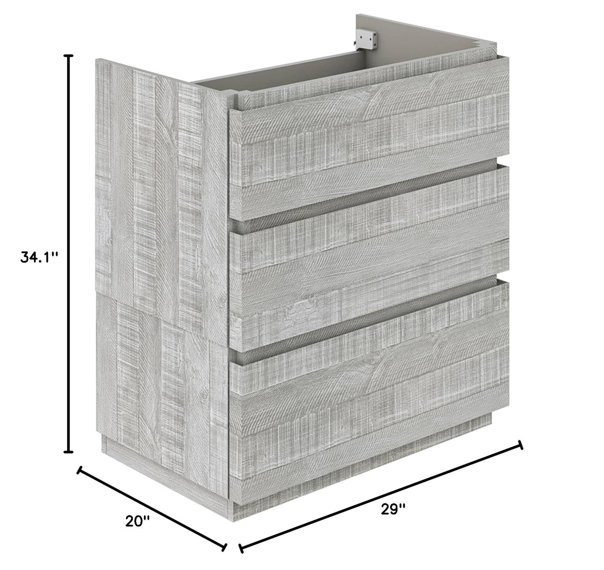 Fresca FCB3130ASH-FC Fresca Formosa 29" Floor Standing Modern Bathroom Cabinet in Ash