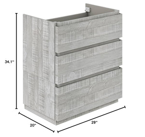 Fresca FCB3130ASH-FC Fresca Formosa 29" Floor Standing Modern Bathroom Cabinet in Ash
