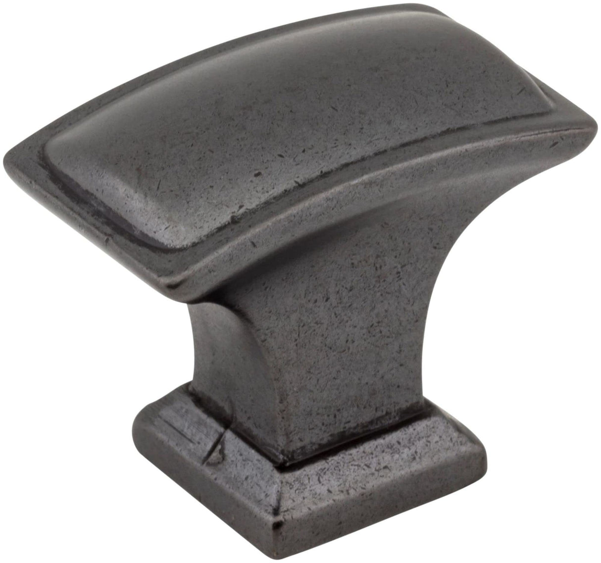 Jeffrey Alexander 435L-DACM 1-1/2" Overall Length Gun Metal Rectangle Annadale Cabinet Knob