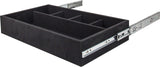 Hardware Resources JD1-24-BL Black Felt 5-Compartment Jewelry Organizer Drawer