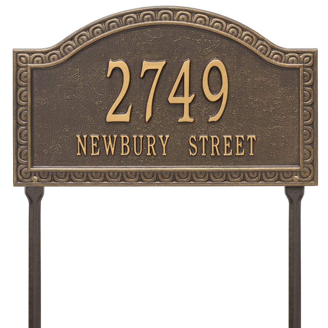 Whitehall 3133OG - Personalized Penhurst Plaque - Grande - lawn- 2 Line