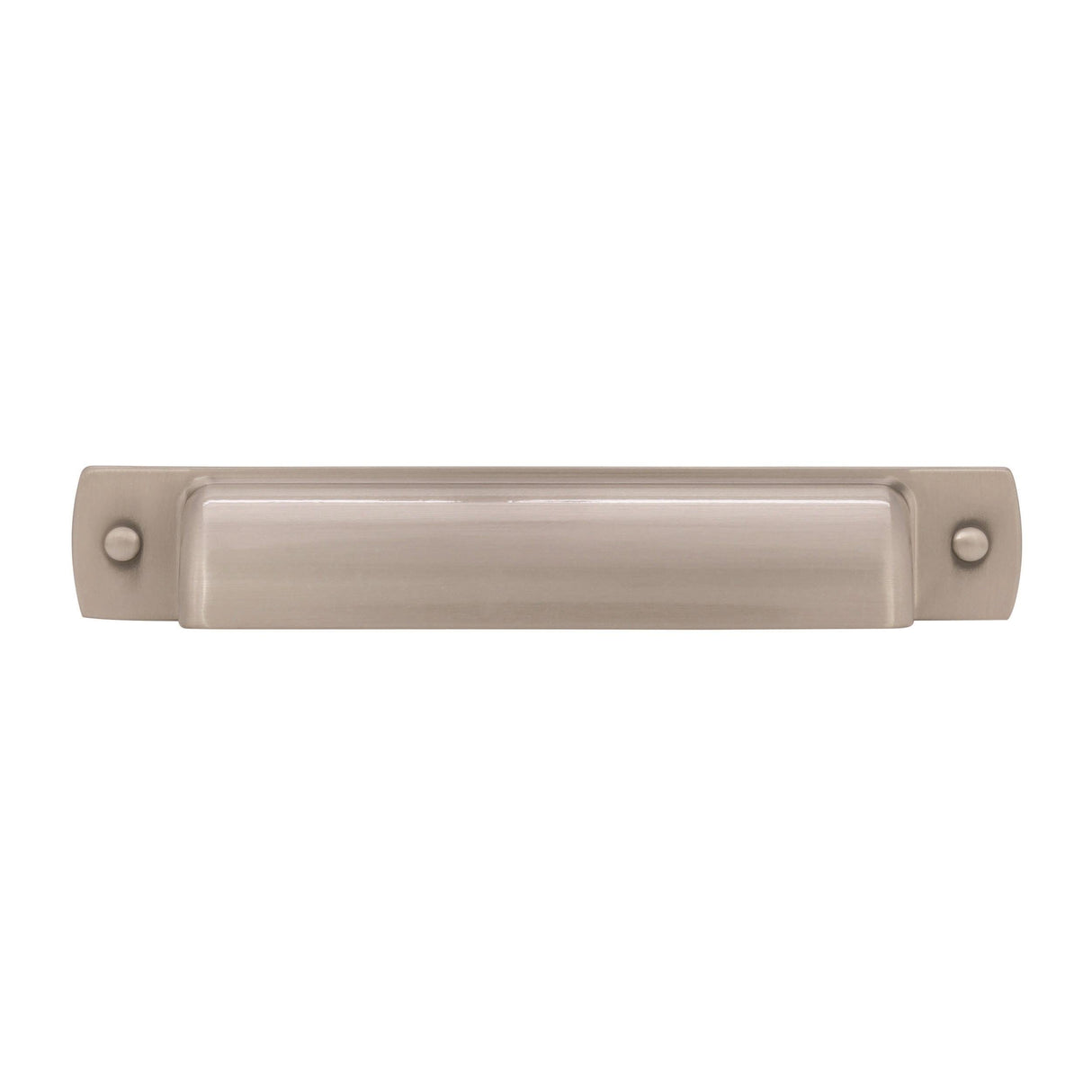 Amerock Cabinet Cup Pull Satin Nickel 3-3/4 inch (96 mm) Center to Center Rochdale 1 Pack Drawer Pull Drawer Handle Cabinet Hardware