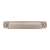 Amerock Cabinet Cup Pull Satin Nickel 3-3/4 inch (96 mm) Center to Center Rochdale 1 Pack Drawer Pull Drawer Handle Cabinet Hardware