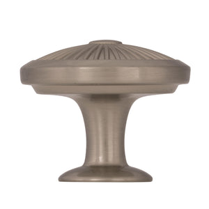 Amerock Cabinet Knob Satin Nickel 1-3/8 inch (35 mm) Diameter Crawford 1 Pack Drawer Knob Cabinet Hardware
