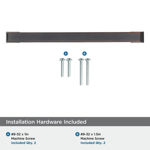 Amerock Cabinet Pull Oil Rubbed Bronze 6-5/16 inch (160 mm) Center to Center Blackrock 1 Pack Drawer Pull Drawer Handle Cabinet Hardware