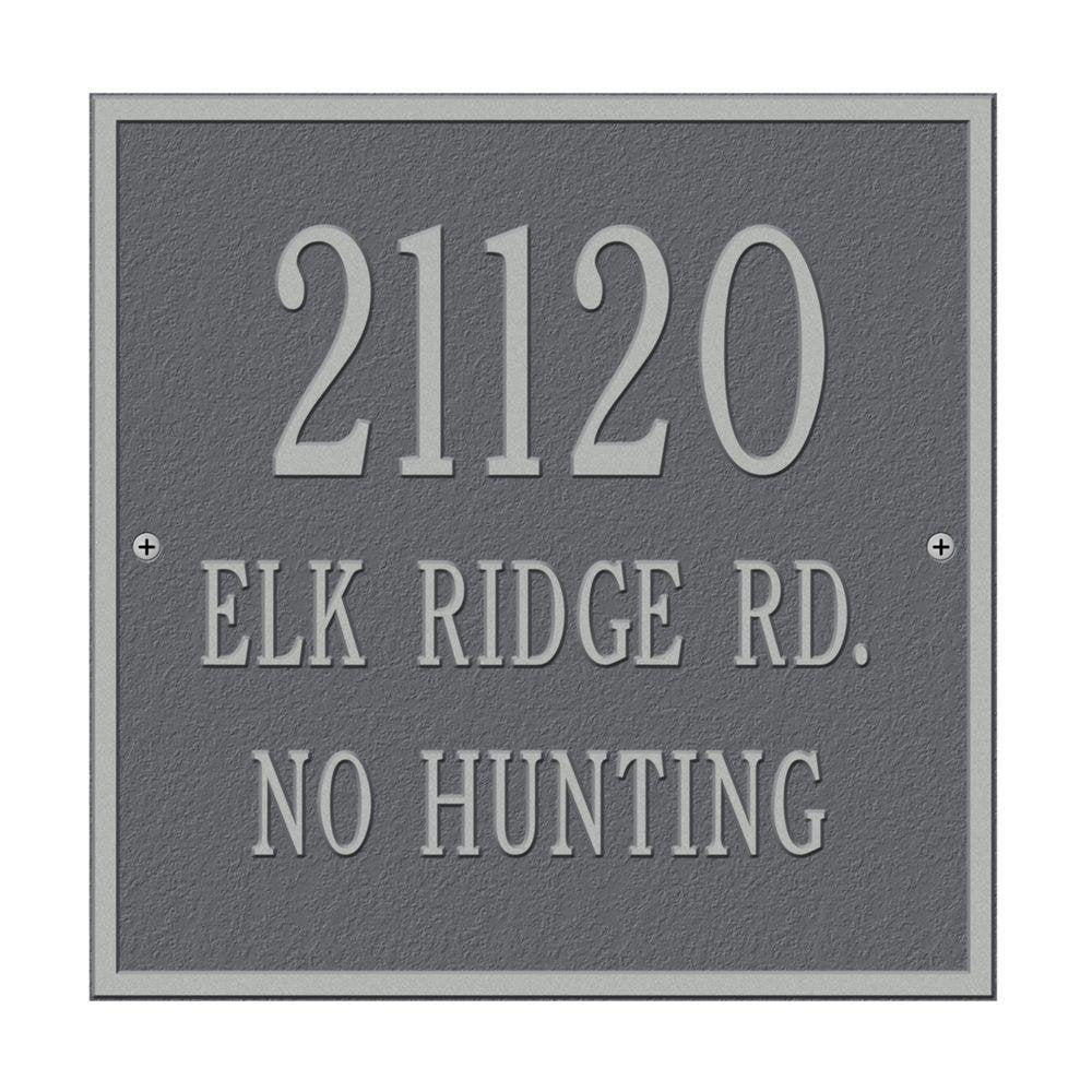 Whitehall 2112PS - Personalized Square Plaque - Standard - Wall - 3 line