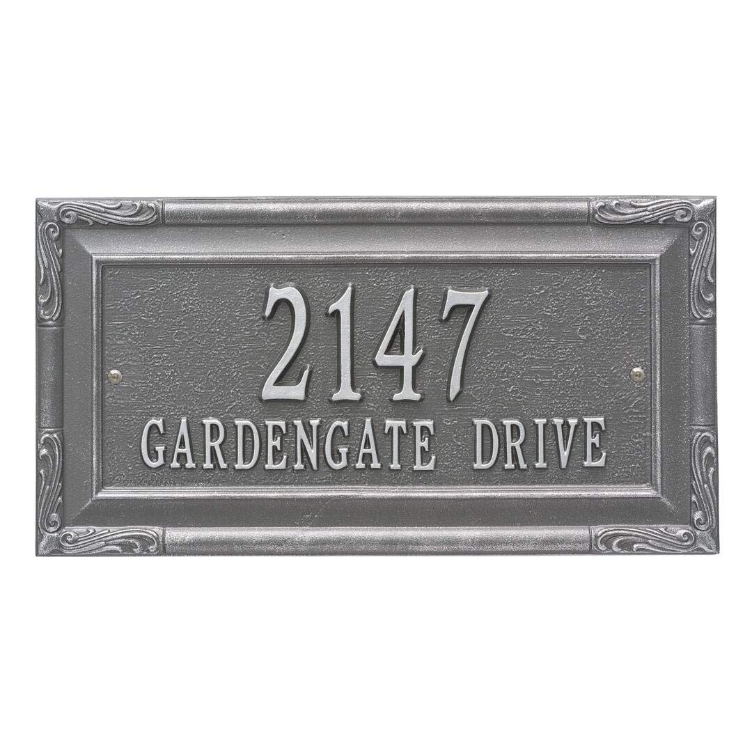 Whitehall 3287PS - Personalized Gardengate Plaque - Grande - Wall - 2 line