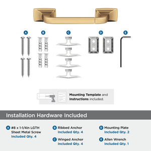 Amerock BH36011CZ Champagne Bronze Pivoting Double Post Toilet Paper Holder 10-5/8 in. (270 mm) Toilet Tissue Holder Highland Ridge Bath Tissue Holder Bathroom Hardware Bath Accessories