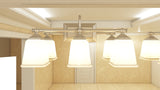 Quoizel NL8603BN Nicholas Mid Century Bath Vanity Wall Lighting, 3-Light, 300 Watts, Brushed Nickel (10"H x 22"W)