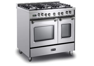Verona VPFSGE365DSS Prestige 36" Dual Fuel Double Oven Range - Stainless Steel