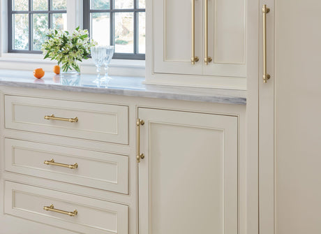 Amerock Cabinet Pull Golden Champagne 8-13/16 in (224 mm) Center-to-Center Drawer Pull Winsome Kitchen and Bath Hardware Furniture Hardware