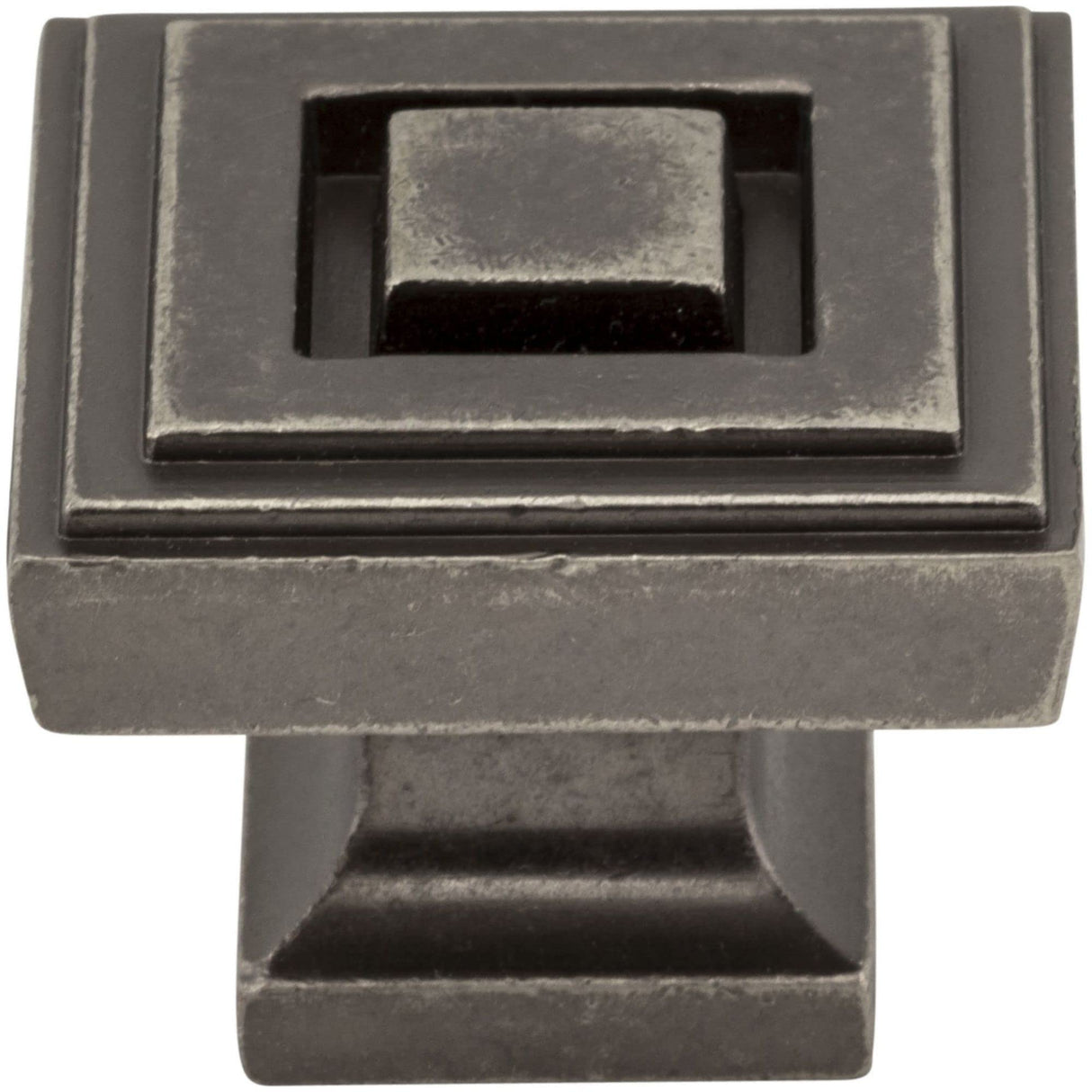 Jeffrey Alexander 585L-DACM 1-1/4" Overall Length Gun Metal Square Delmar Cabinet Knob