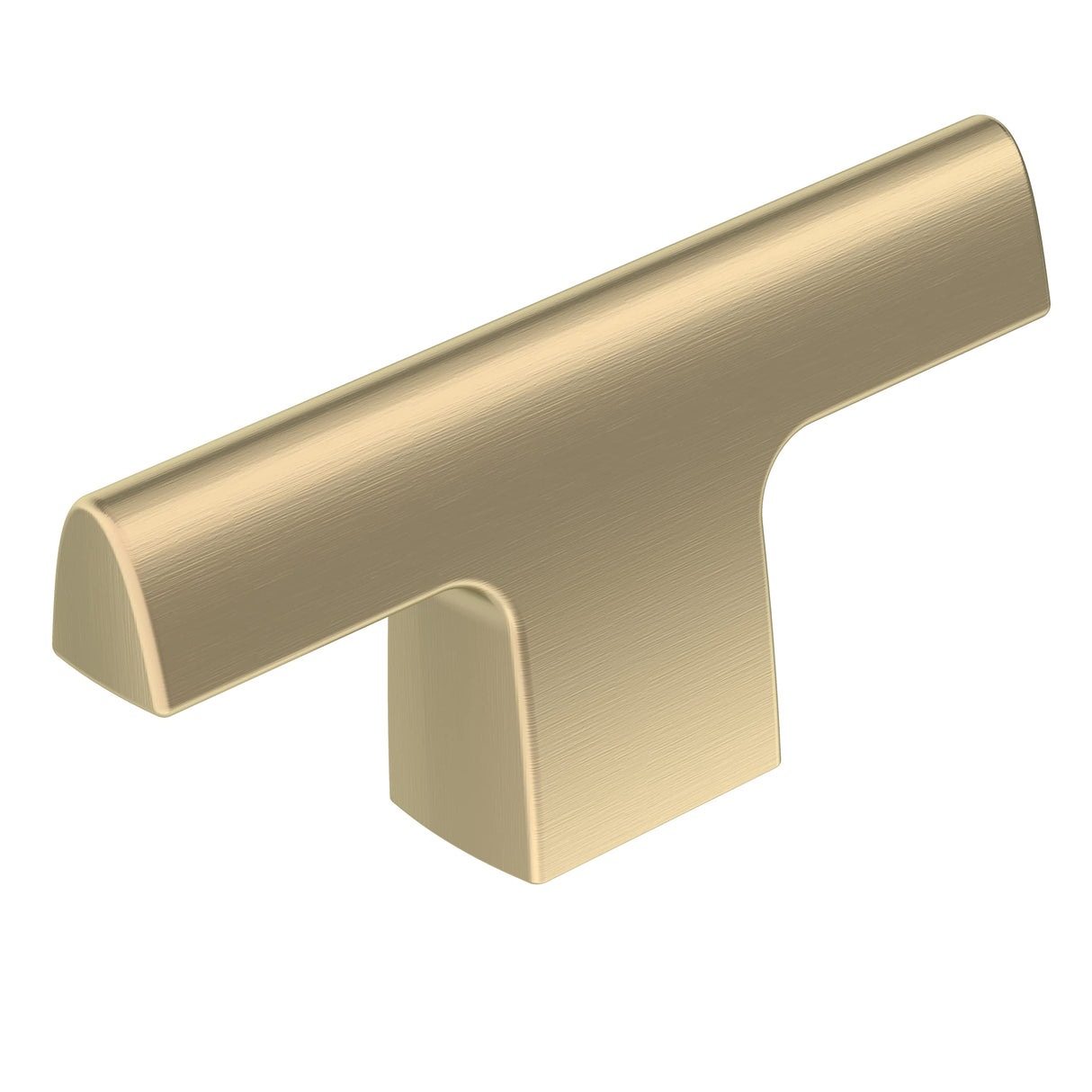 Amerock Cabinet Knob Golden Champagne 2-1/2 inch (64 mm) Length Riva 1 Pack Drawer Knob Cabinet Hardware