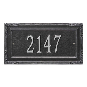 Whitehall 3286BS - Personalized Gardengate Plaque - Grande - Wall - 1 line