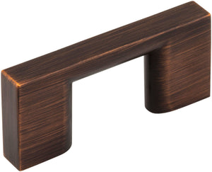 Jeffrey Alexander 635-32DBAC 32 mm Center-to-Center Brushed Oil Rubbed Bronze Square Sutton Cabinet Bar Pull