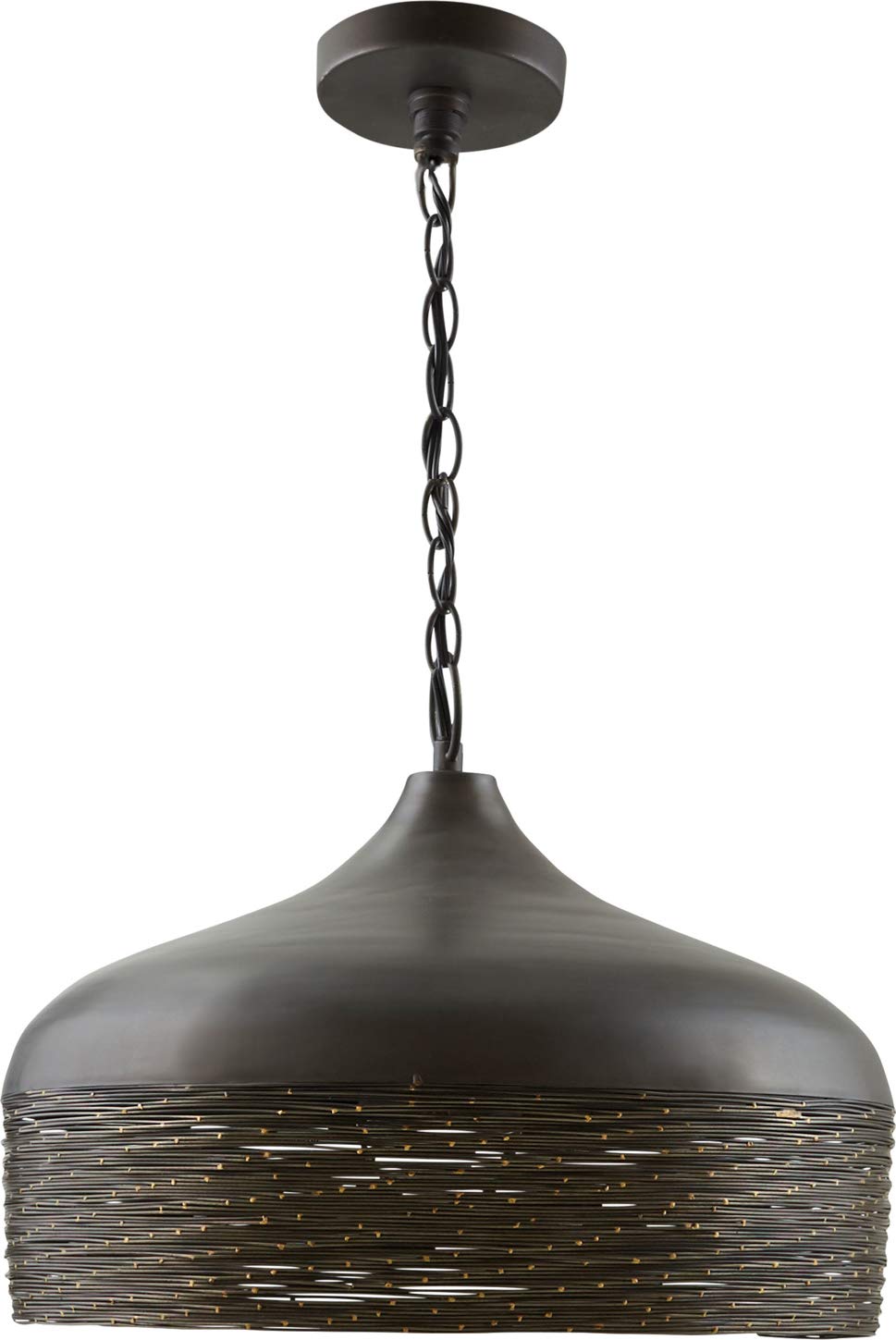 Capital Lighting 330512GI Sana 1 Light Pendant Grey Iron