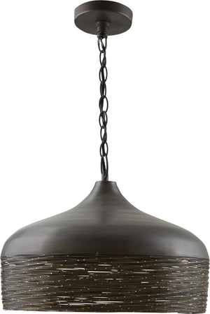 Capital Lighting 330512GI Sana 1 Light Pendant Grey Iron