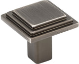 Elements 351DBAC 1-1/8" Overall Length Brushed Oil Rubbed Bronze Square Calloway Cabinet Knob