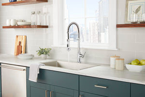 Gerber D454258 Parma Pre-rinse Single Handle Spring Pull-down Kitchen Faucet - ...