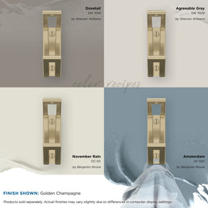 Amerock H37010BBZ Avid Double Prong Decorative Wall Hook Golden Champagne Hook for Coats, Hats, Backpacks, Bags Hooks for Bathroom, Bedroom, Closet, Entryway, Laundry Room, Office