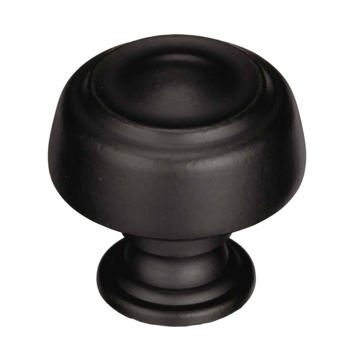 Amerock Cabinet Knob Black Bronze 1-5/8 inch (41 mm) Diameter Kane 1 Pack Drawer Knob Cabinet Hardware