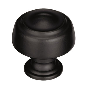 Amerock Cabinet Knob Black Bronze 1-5/8 inch (41 mm) Diameter Kane 1 Pack Drawer Knob Cabinet Hardware