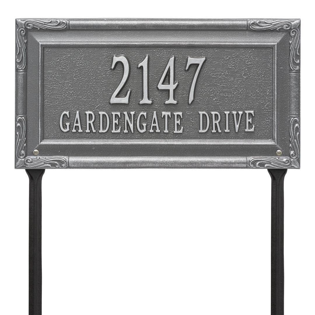 Whitehall 3289PS - Personalized Gardengate Plaque - Grande - Lawn - 2 line