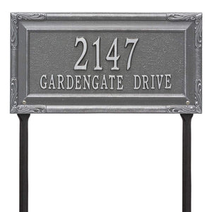 Whitehall 3289PS - Personalized Gardengate Plaque - Grande - Lawn - 2 line