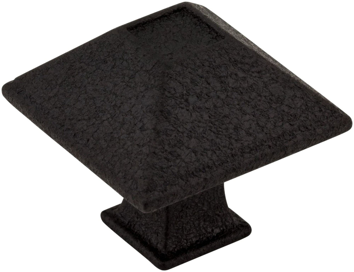 Jeffrey Alexander 602S-BLK 1-1/4" Overall Length Matte Black Square Tahoe Cabinet Knob