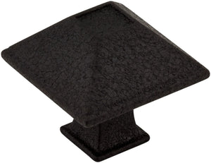 Jeffrey Alexander 602S-BLK 1-1/4" Overall Length Matte Black Square Tahoe Cabinet Knob