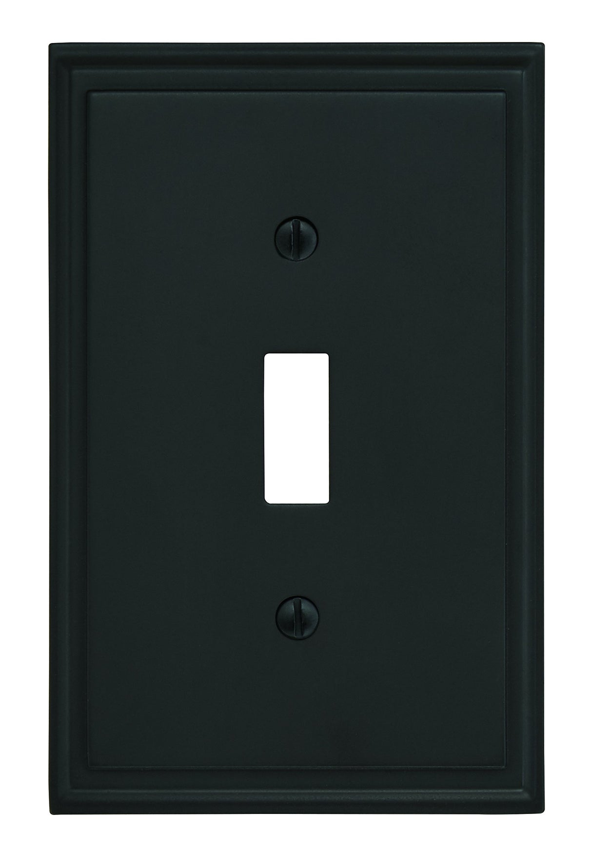 Amerock Wall Plate Black Bronze 1 Toggle Switch Plate Cover Mulholland 1 Pack Light Switch Cover