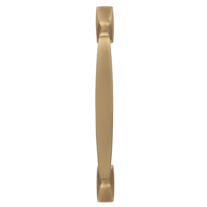 Amerock Cabinet Pull Golden Champagne 5-1/16 inch (128 mm) Center to Center Highland Ridge 1 Pack Drawer Pull Drawer Handle Cabinet Hardware